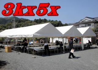 神戸の貸しテントの事ならﾀｲｾｰ社設営～撤去無料