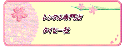 レンタル専門店  タイセー社